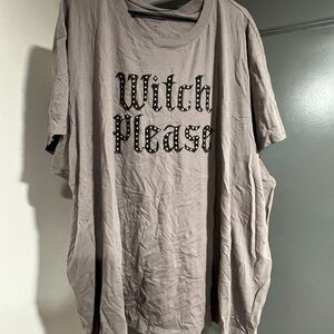 32. Torrid Gray 'Witch Please' Short Sleeve Tee